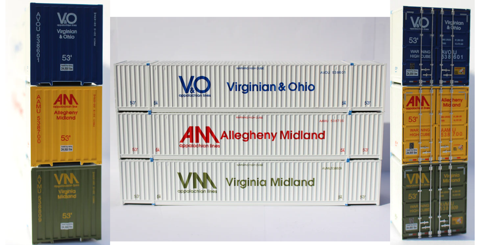 HO Scale Appalachian Lines Containers
