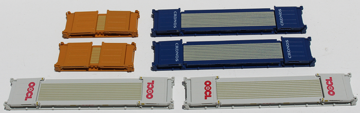 Flatrack containers with Collapsible ends - First time in N scale