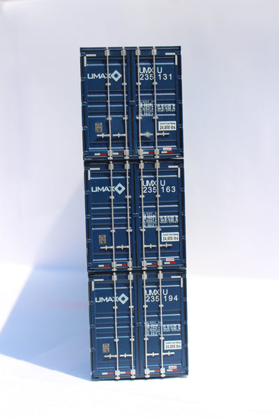 UMAX UP/CSX domestic program (HO Scale 1:87) 53' HIGH CUBE 8-55-8, 3 pack of containers with IBC castings. JTC # 953030 SOLD OUT