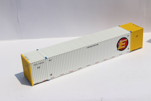 ESTES (HO Scale 1:87) 53' HIGH CUBE 8-55-8, 3 pack of containers with IBC castings. JTC # 953029 SOLD OUT