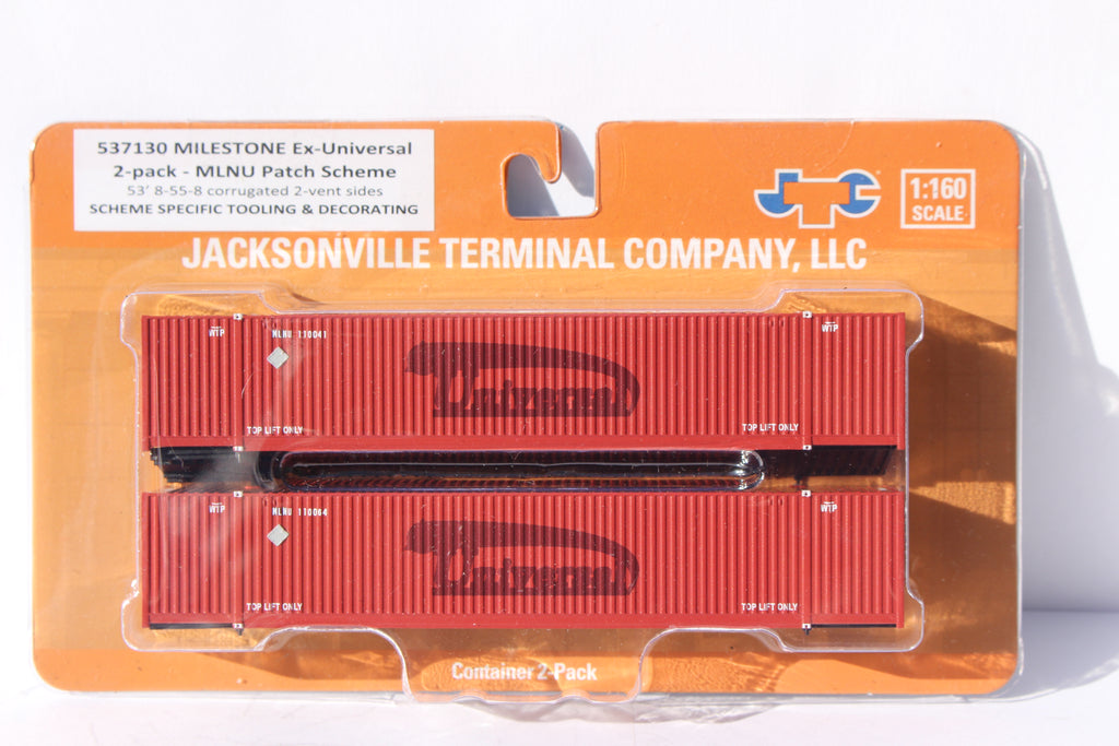 Milestone, Universal patch 53' HIGH CUBE 8-55-8 corrugated containers with Magnetic system. JTC # 537130