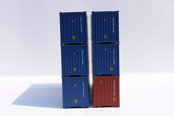 CMA CGM mixed scheme (6 Pack) - 40' High cube with magnets. JTC # 405189