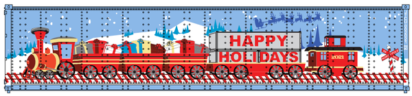 "VS" 2021 Holiday unit - 40' Smooth-side containers with Magnetic system. JTC# 405694