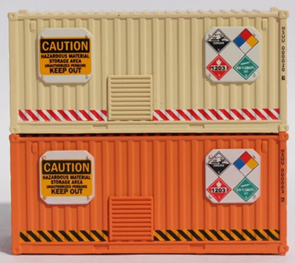 "VS" Hazmat Storage Containers 20' Std. height container with Magnetic system, Corrugated-side. JTC-205002