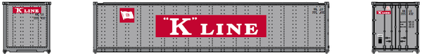 K-LINE 40' Standard height (8'6") Smooth-side containers . JTC # 405655