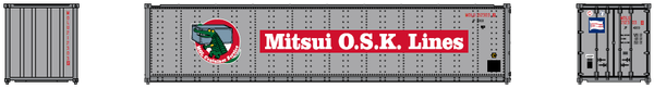 MITSUI OSK 40' Standard height (8'6") Smooth-side containers . JTC # 405657