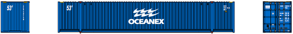 OCEANEX 53' HIGH CUBE 6-42-6 corrugated containers with Magnetic system. JTC # 535010