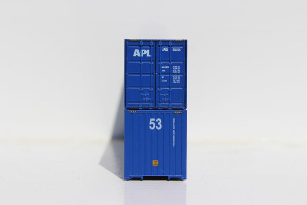 APL 53' HIGH CUBE 6-42-6 corrugated containers with Magnetic system, Corrugated-side. JTC # 535032