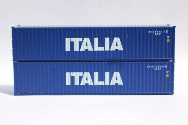 Italia Set #1, 40' Std. Height containers, Corrugated-side. JTC# 405359