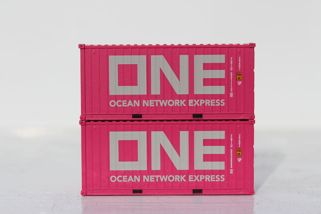 ONE (FBIU) 20' Std. height containers with Magnetic system, Corrugated-side. JTC-205345 SOLD OUT