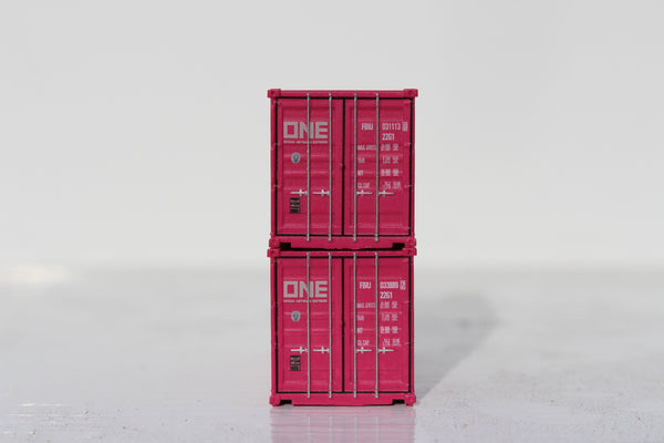 ONE (FBIU) 20' Std. height containers with Magnetic system, Corrugated-side. JTC-205345 SOLD OUT