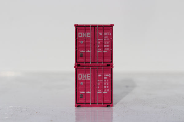 ONE (FBIU) 20' Std. height containers with Magnetic system, Corrugated-side. JTC-205345 SOLD OUT