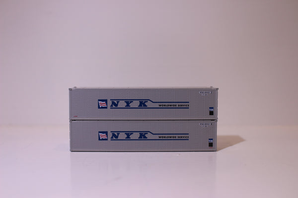 NYK LINE 40' Standard height (8'6") Smooth-side containers . JTC # 405670