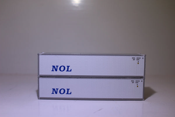 NOL 40' Standard height (8'6") Smooth-side containers . JTC # 405658