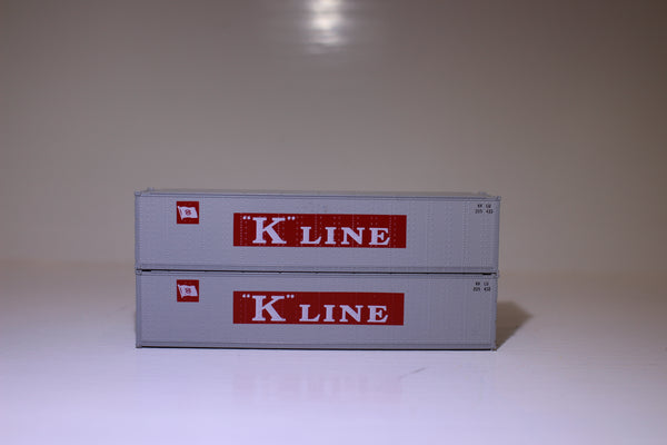 K-LINE 40' Standard height (8'6") Smooth-side containers . JTC # 405655