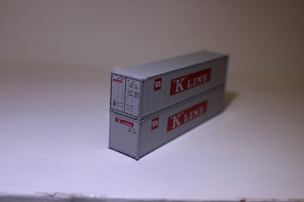 K-LINE 40' Standard height (8'6") Smooth-side containers . JTC # 405655