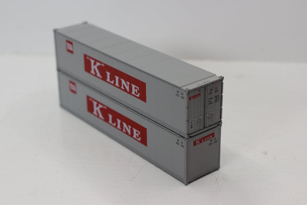 K-LINE 40' Standard height (8'6") Smooth-side containers . JTC # 405655