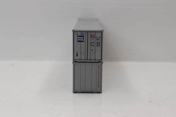 MITSUI OSK 40' Standard height (8'6") Smooth-side containers . JTC # 405657