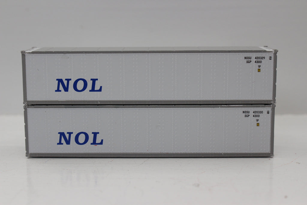 NOL 40' Standard height (8'6") Smooth-side containers . JTC # 405658