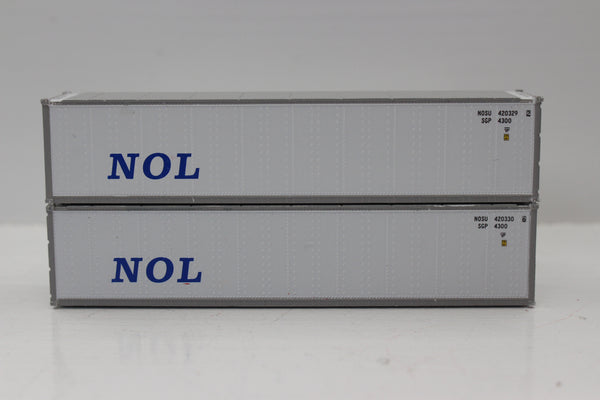 NOL 40' Standard height (8'6") Smooth-side containers . JTC # 405658