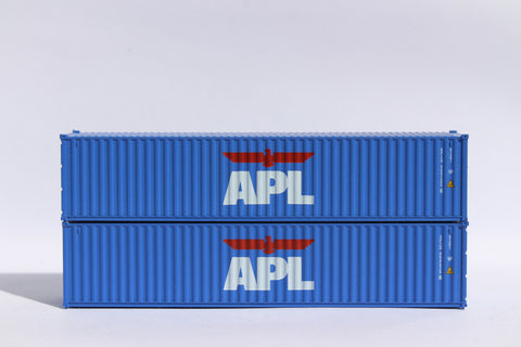 APL (lg logo) JTC # 405301 APL 40' Standard height (8'6") corrugated side steel containers