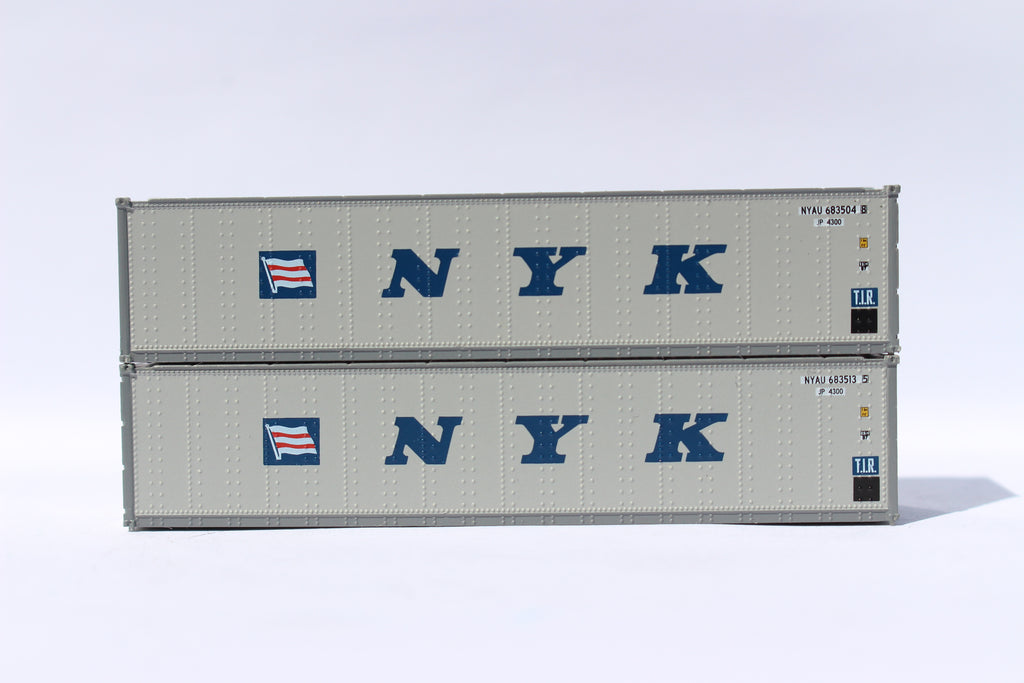 NYK (Flag & initials) 40' Standard height (8'6") Smooth-side containers. 405656