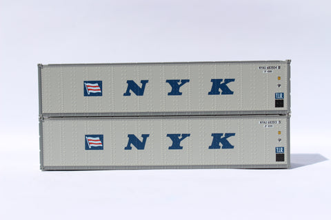 NYK (Flag & initials) 40' Standard height (8'6") Smooth-side containers. 405656