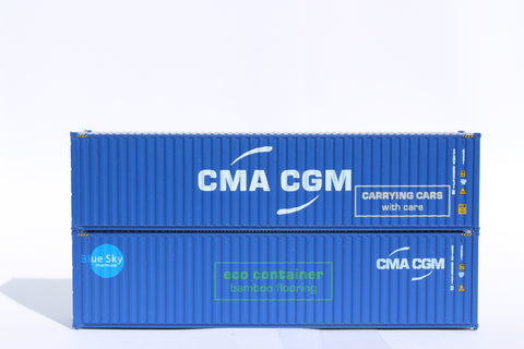 CMA CGM MIX PACK A - 40' HIGH CUBE containers with Magnetic system, Corrugated-side. JTC# 405090M