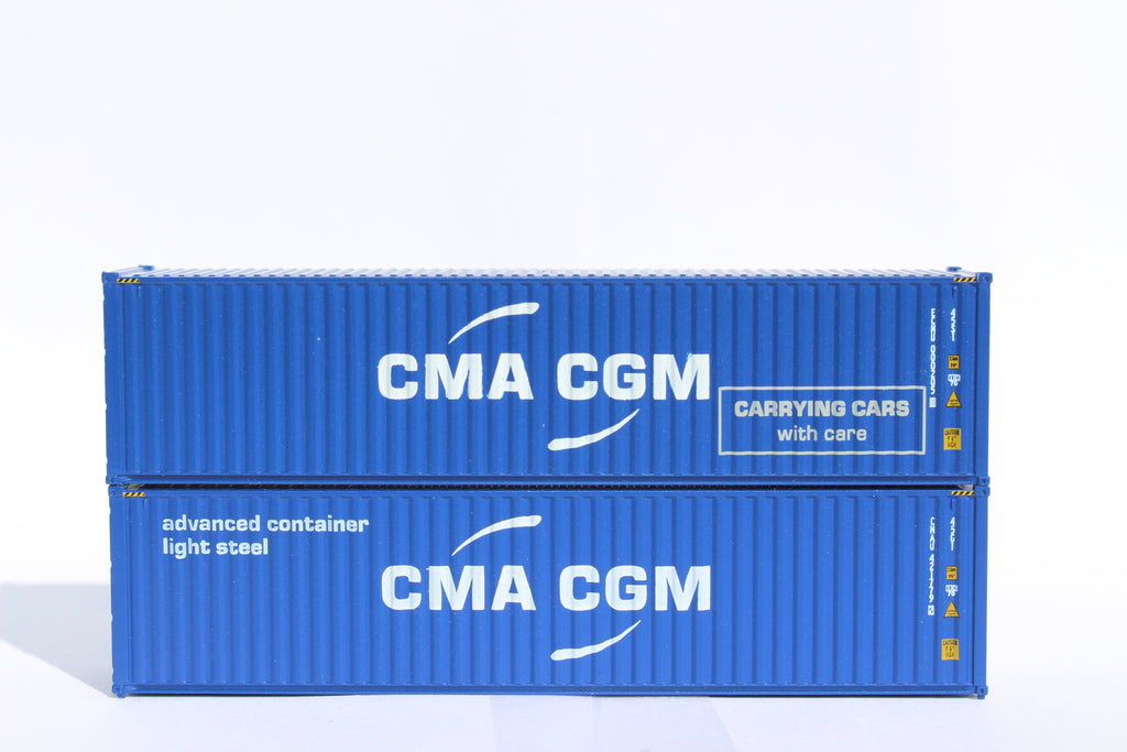 CMA CGM MIX PACK B - 40' HIGH CUBE containers with Magnetic system, Corrugated-side. JTC# 405092M