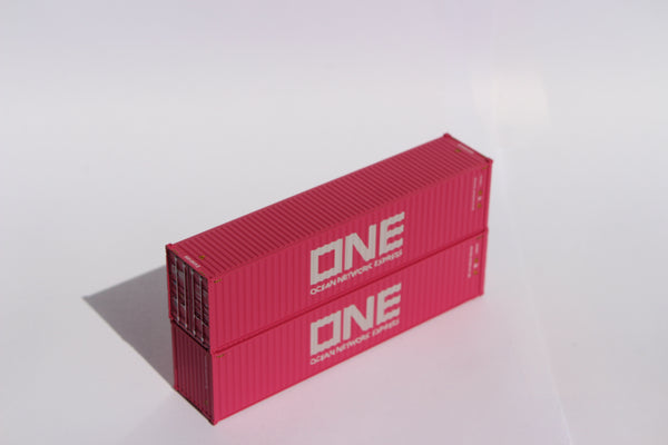 ONE GCXU(Global lease) 40' HIGH CUBE containers with Magnetic system, Corrugated-side. JTC # 405138