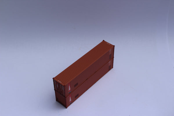 TRANSAMERICA - 40' Std. height (8'6") corrugated panel side containers, Multiple patches), JTC 405510