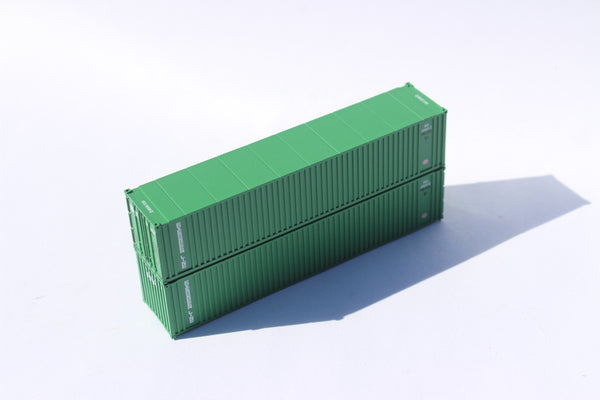 EVERGREEN (early) 40' Std. Height 2-P-44-P-2 'Square Corrugated' side containers JTC # 405554