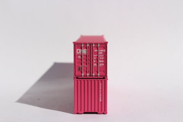 ONE (magenta) UETU- JTC # 405333 40' Standard height (8'6") corrugated side steel containers