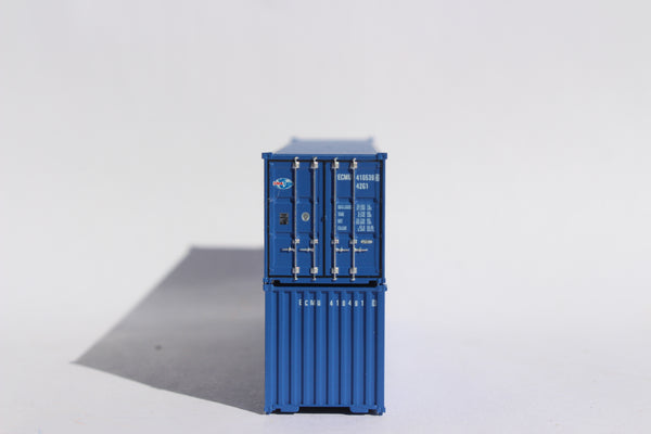 CMA CGM (Globe logo) JTC # 405305 40' Standard height (8'6") corrugated side steel containers