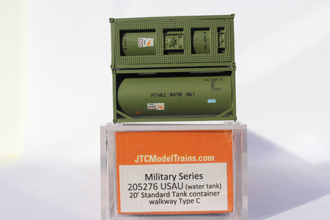 Military Series 20' Standard Tank Container (full wrap around walkway) 205276  SOLD OUT