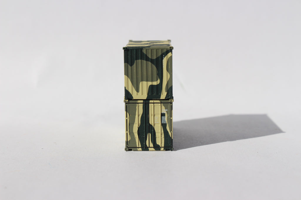 US ARMY CAMO 'A', MILITARY SERIES 20' Std. height containers with Magnetic system, JTC-205387    SOLD OUT