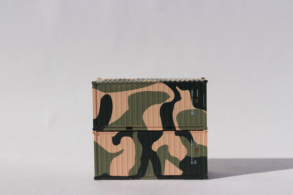 EMSU CAMO containers 'A', Military Style, 20' Std. height containers with Magnetic system, JTC-205398