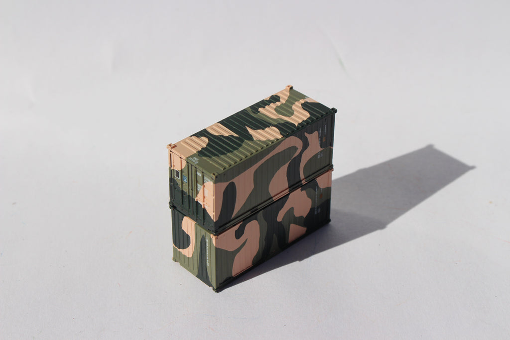 EMSU CAMO containers 'A', Military Style, 20' Std. height containers with Magnetic system, JTC-205398