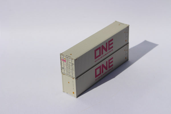 ONE (gray) 40' HIGH CUBE containers, Corrugated-side. JTC # 405166