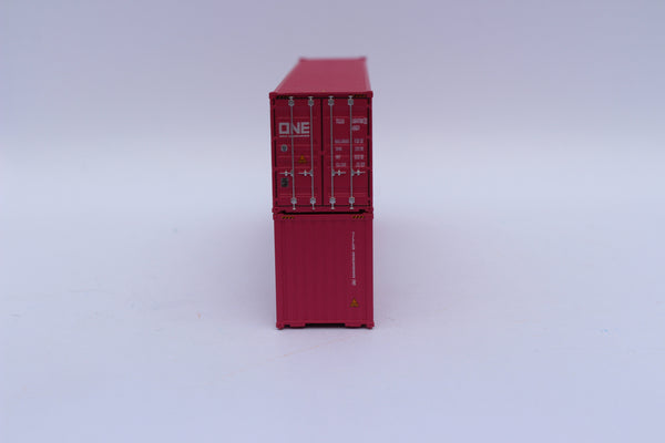 ONE (TLLU) magenta containers -  40' HIGH CUBE containers with Magnetic system, Corrugated-side. JTC # 405173
