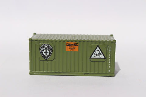 "VS" USMC (FMF) Fleet Marine Forces Storage container-Olive,  MILITARY SERIES 20' Std. height (SINGLE) container with Magnetic system, JTC-205706