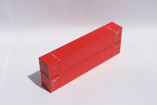 Canadian Tire (Red box scheme) , 53' HIGH CUBE 6-42-6 corrugated containers with Magnetic system, Corrugated-side. JTC # 535049