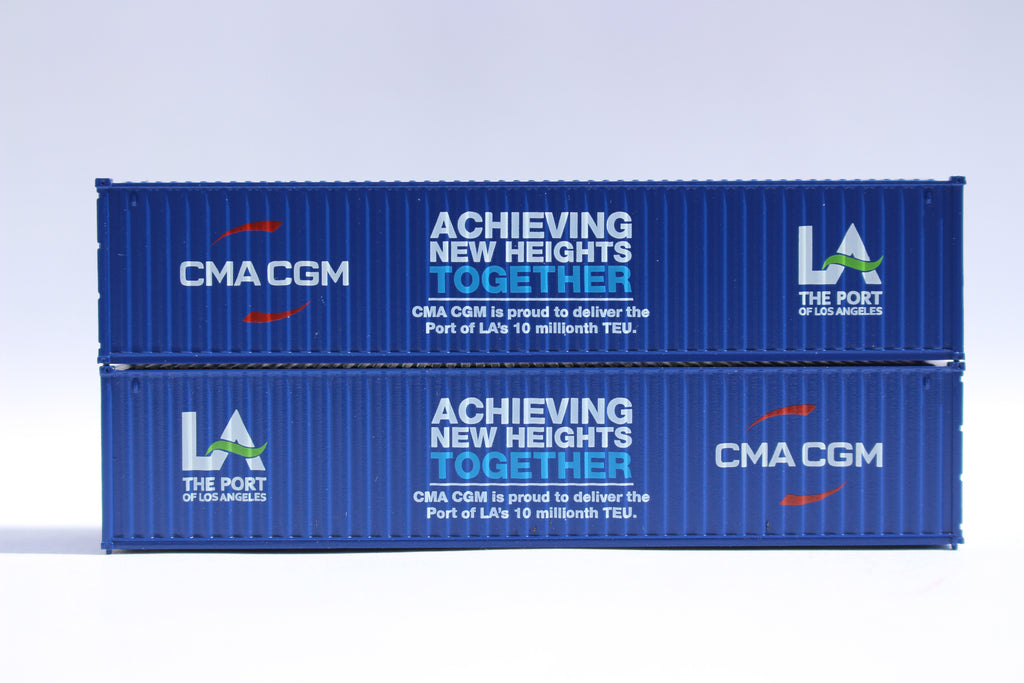 CMA CGM 'Port of LA 10 Millionth TEU' - 40' Std. Replica container,  JTC # 405350