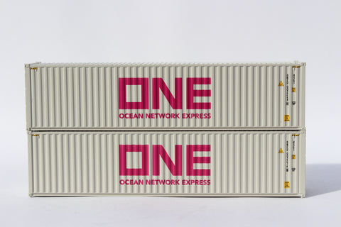 ONE (Pale white) 40' HIGH CUBE containers with Magnetic system, Corrugated-side. JTC # 405175