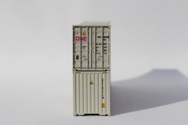 ONE (Pale white) 40' HIGH CUBE containers with Magnetic system, Corrugated-side. JTC # 405175