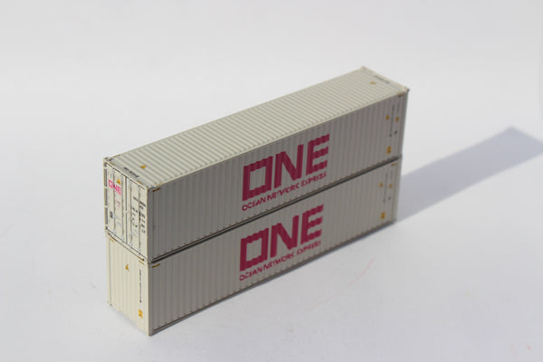 ONE (Pale white) 40' HIGH CUBE containers with Magnetic system, Corrugated-side. JTC # 405175