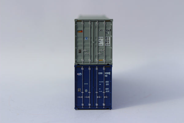 CCL & CMA CGM MIX PACK 40' HIGH CUBE containers with Magnetic system, Corrugated-side. JTC# 405801