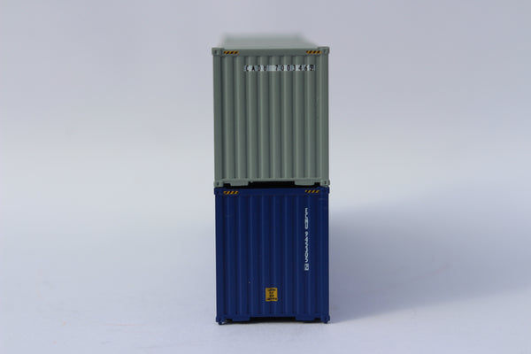 CCL & CMA CGM MIX PACK 40' HIGH CUBE containers with Magnetic system, Corrugated-side. JTC# 405801