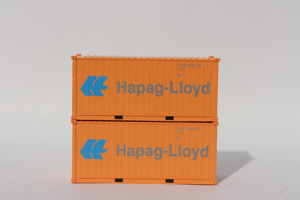 HAPAG-LlOYD Faded 20' Std. height containers with Magnetic system, Corrugated-side. JTC-205483