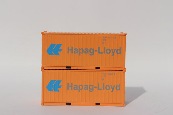 HAPAG-LlOYD Faded 20' Std. height containers with Magnetic system, Corrugated-side. JTC-205483